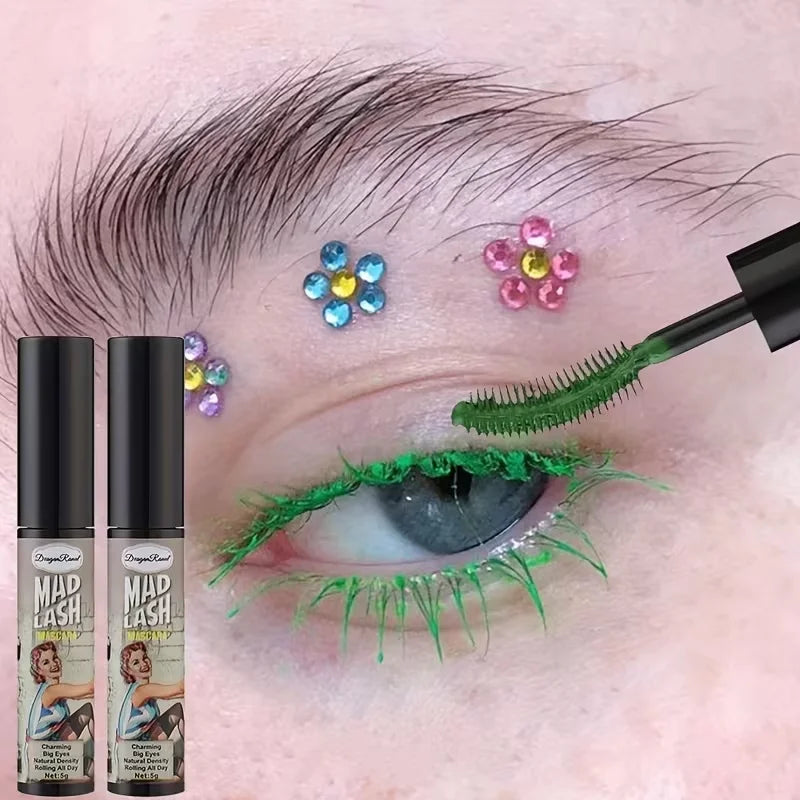 Colorful Slender Mascara Waterproof Fast Drying Curling Eyelashes Qme