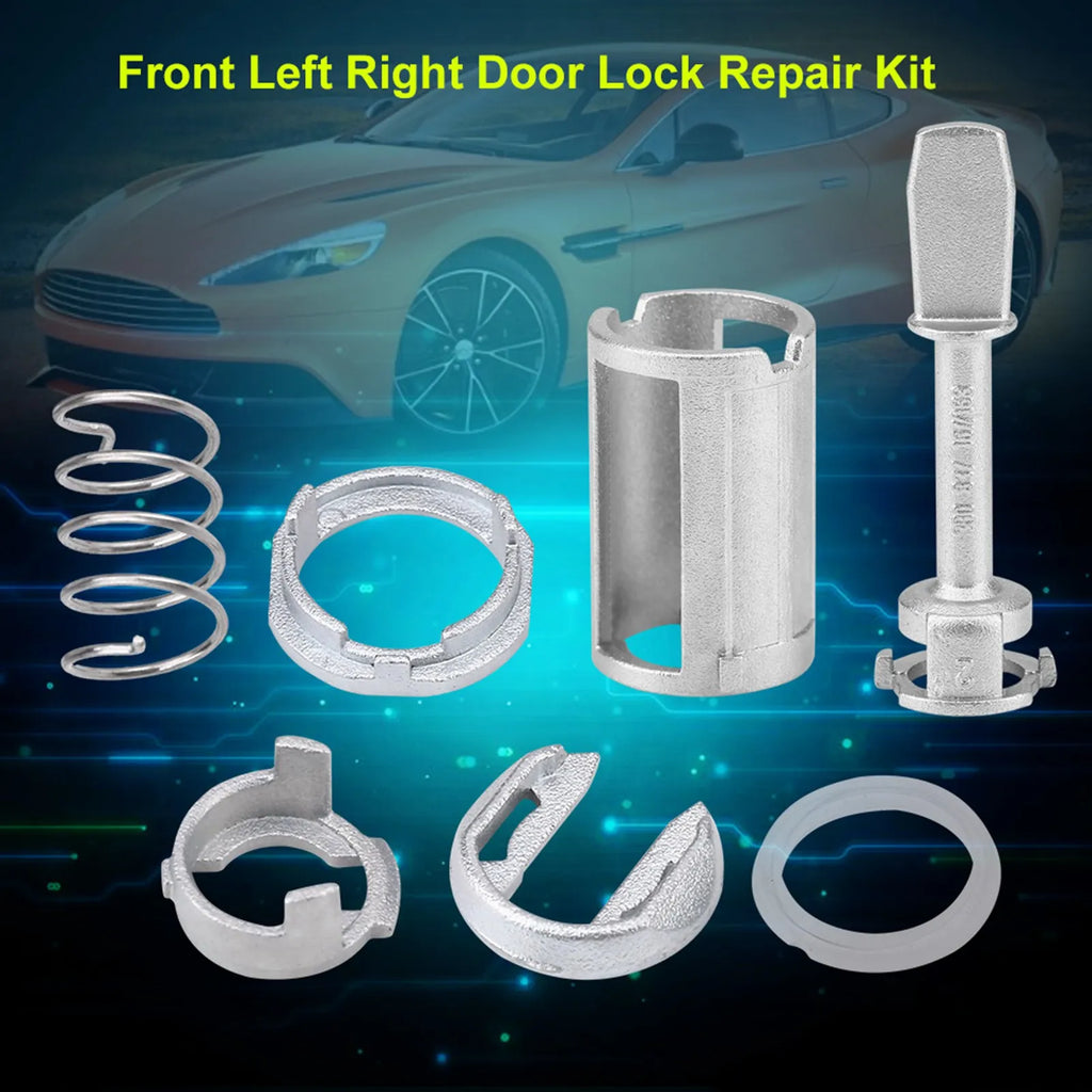 Lock Cylinder Repair Door Lock Repair Kit Front Left Right Door Lock Repair Kit for SEAT TOLEDO LEON AROSA Qme