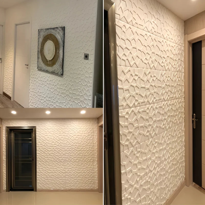 Modern Grid Wallpaper 35x35cm Self Adhesive Waterproof Stain Qme