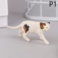 Mini Pet Cat Model Ornament Solid Simulation Animal Lying Orange Qme 1