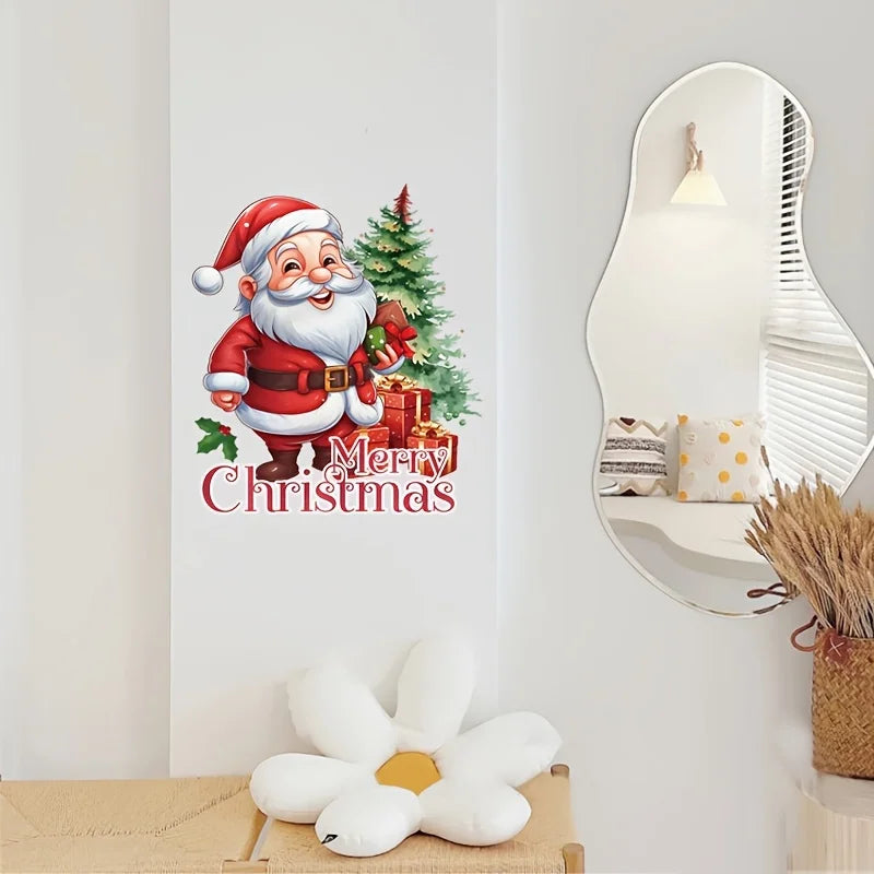 1Pc, Santa Claus sticker, toilet tank sticker, home wall decoration products, toilet sticker, door sticker. Qme