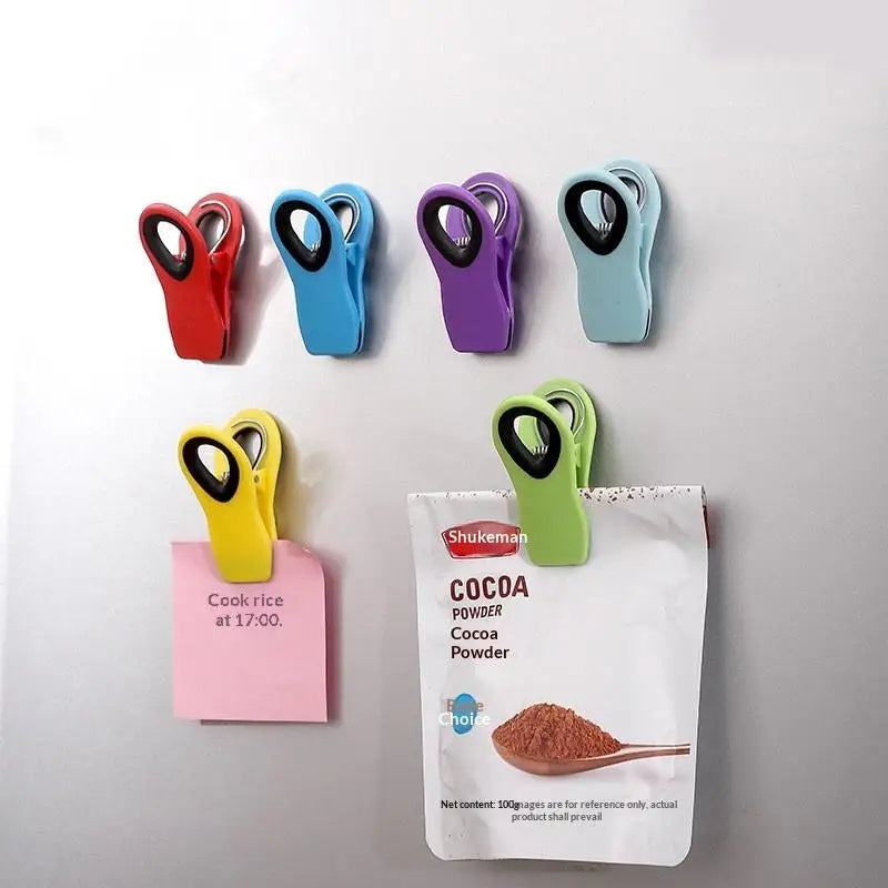 Moisture-proof Refrigerator Magnetic Clip Food Grade Strong Magnet Qme