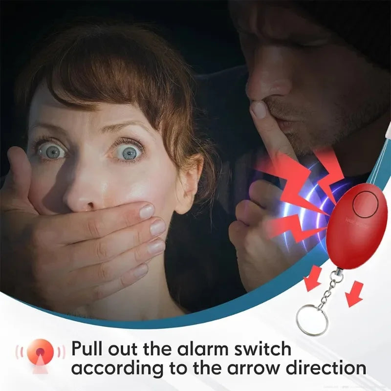 Personal Self Defense Alarm 130db Self Defense Siren Safety Alarm For Women Girl Personal Keychain Alarm Qme