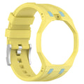 Change to Wristwatch Strap + Case for Swatch x AP Royal pop Pocket Watch PC Case+Silicone Band 2 In 1 Wriststrap Accessories ﻿ Qme Yellow 12