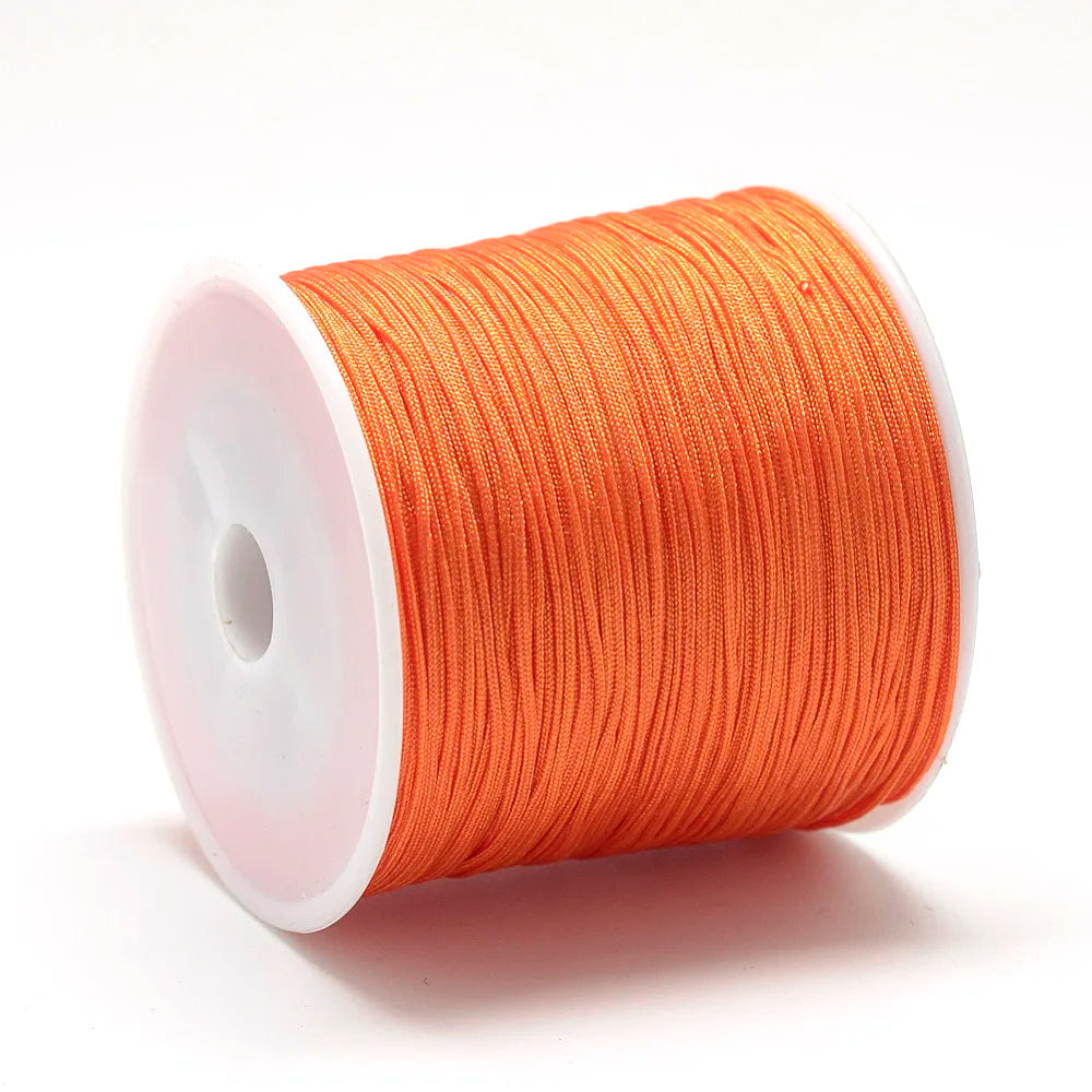Pandahall 100m Roll Nylon Thread Braided Chinese Knotting Cord