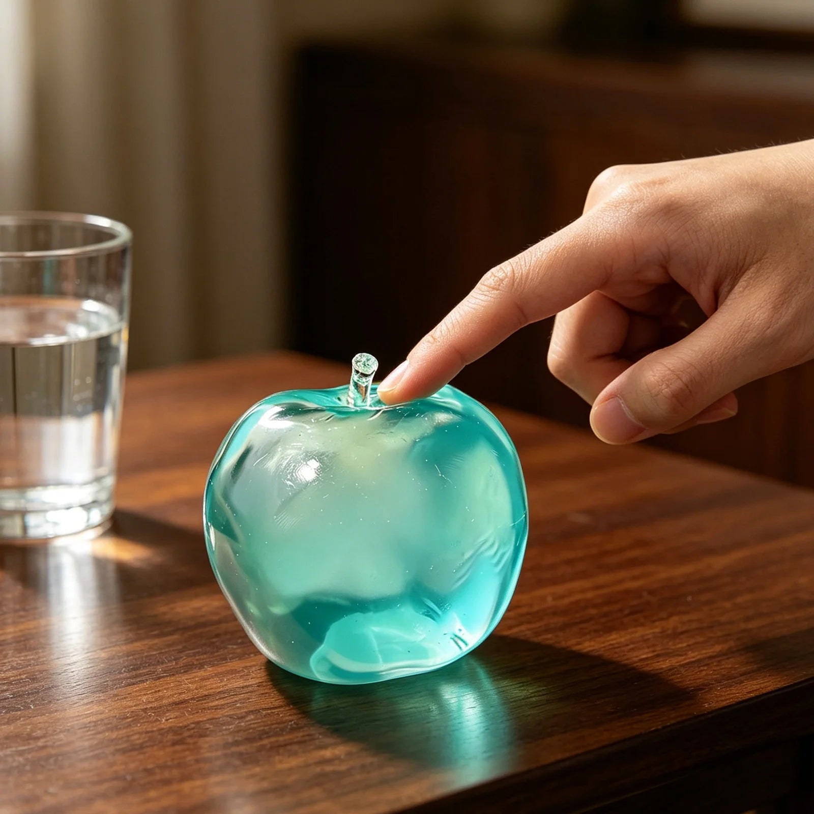 New Cute Pinching Le Decompression Toy Simualted Apple Shaped Fidget Toy for Stress Relieve Creative Party Decor Fun Gift Qme