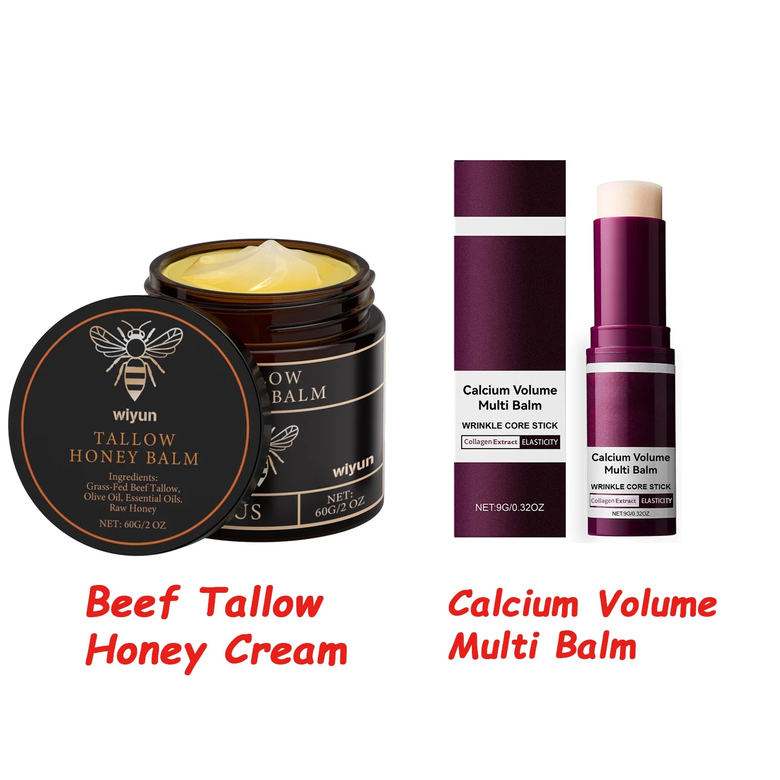 Beef Tallow Honey Cream Fade Dark Spots Remove Melanin Brightening Firming Non-Greasy Lasting Moisturizing Soothing Body Lotion Qme A