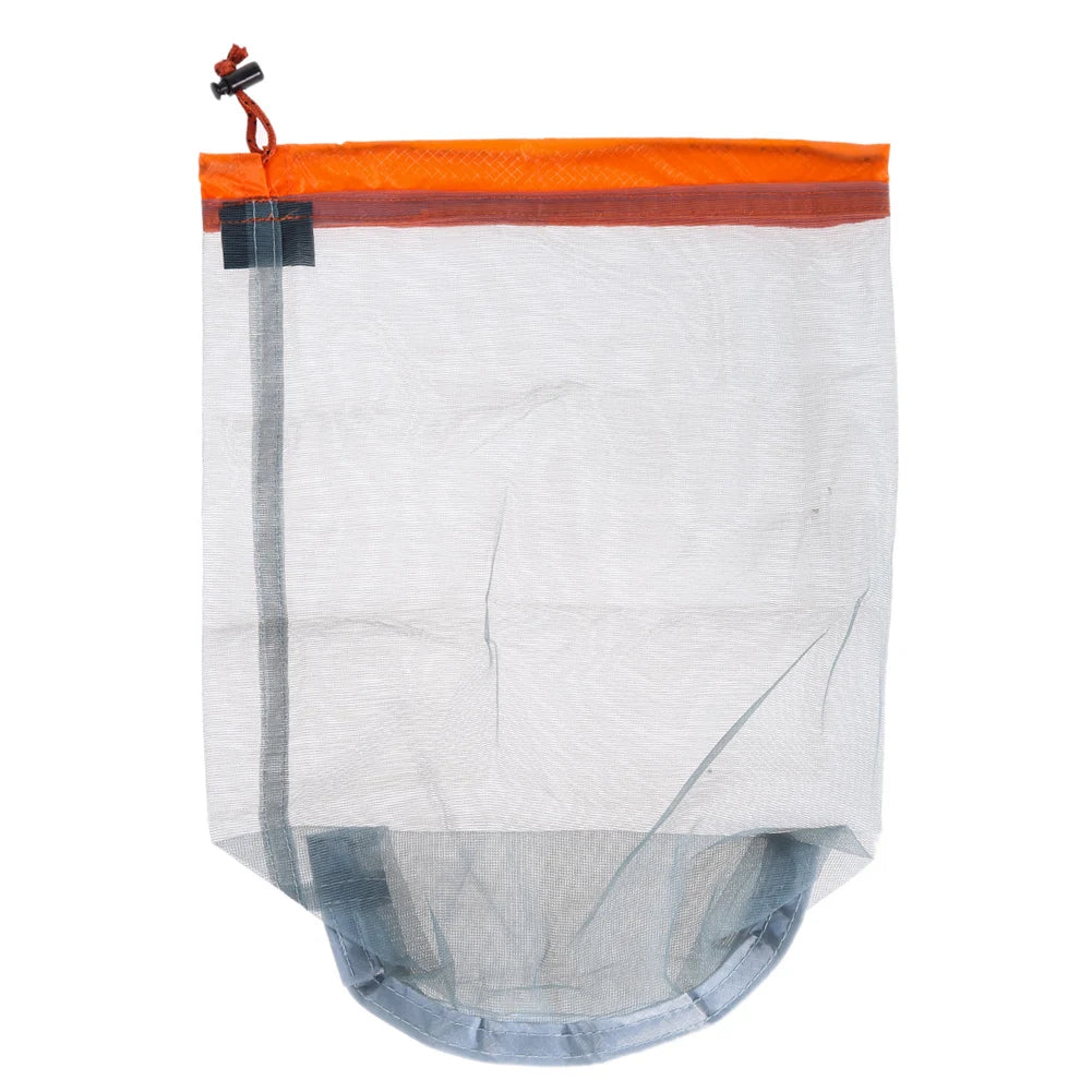Ultralight Nylon Mesh Mesh Laundry Bag Ultralight Nylon Mesh Bags Traveling Organizer for Camping Travel Hiking Outdoor Sports Qme m