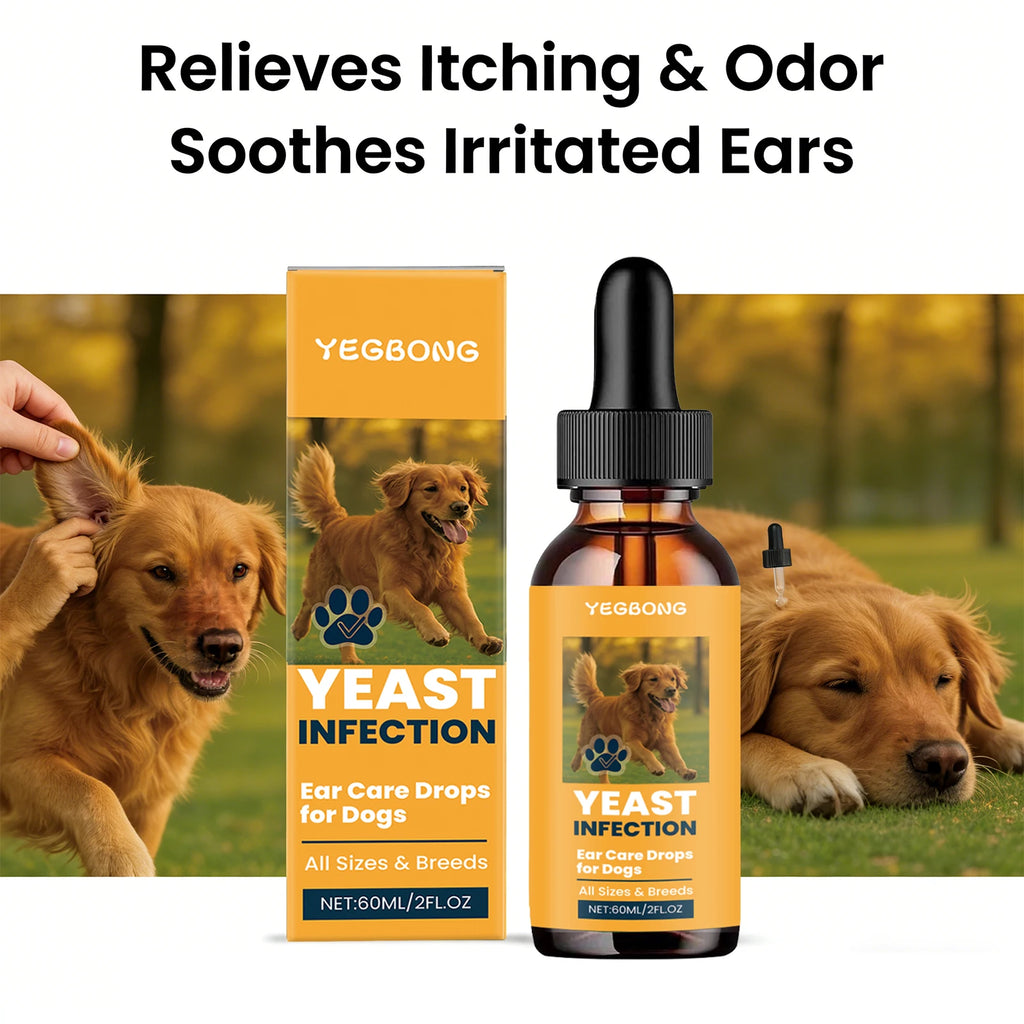 Dogs Ear Care Drops Effectively Removing Earwax Eliminating Odor Relieving Ear Itching Discomfort Gentle Formula Pet Ear Cleaner Qme