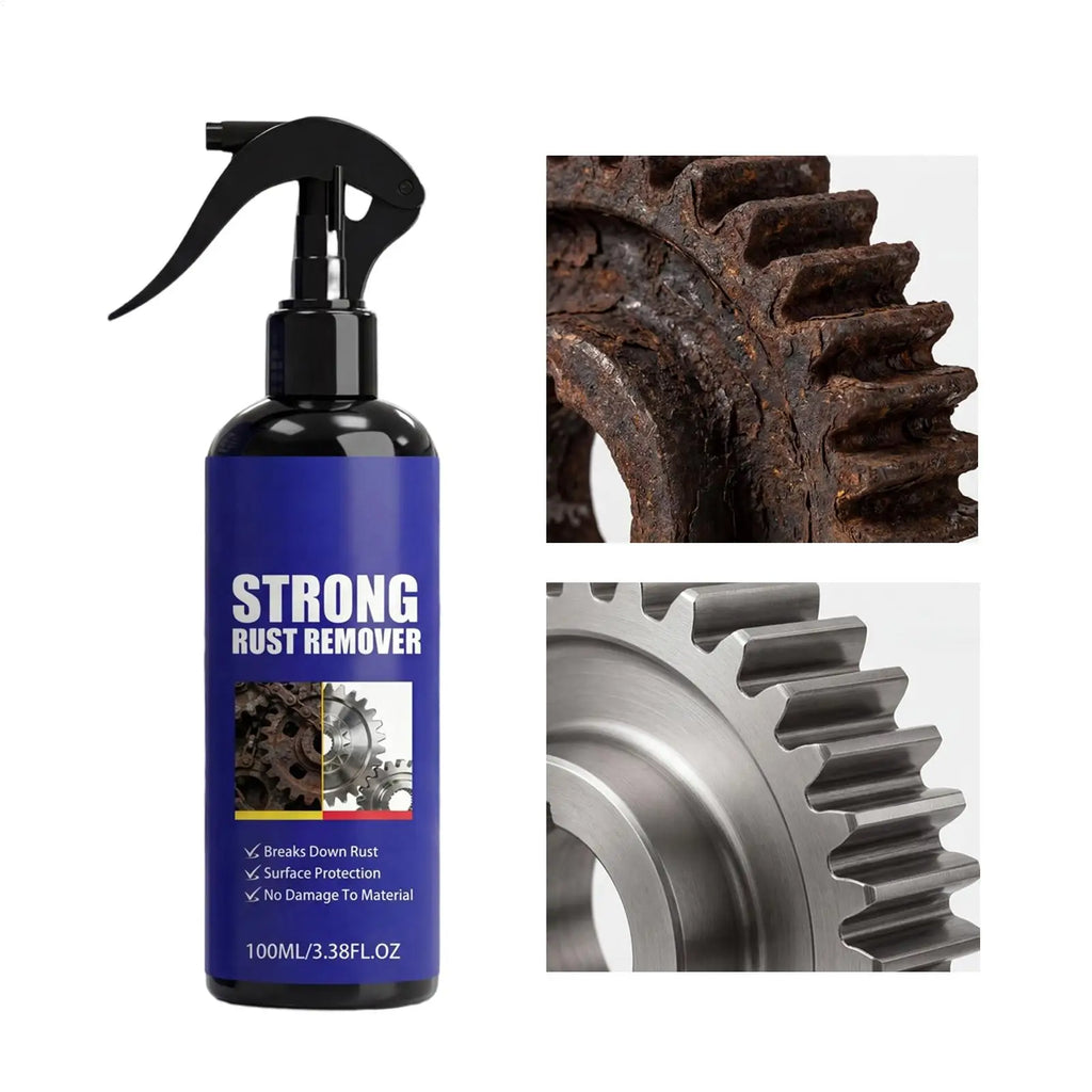 NEW Rust Remover 100ml Metal Cleaner Spray Rust Dissolver For Kitchen Garage Workshop Outdoor Equipment Home Appliance Car Qme