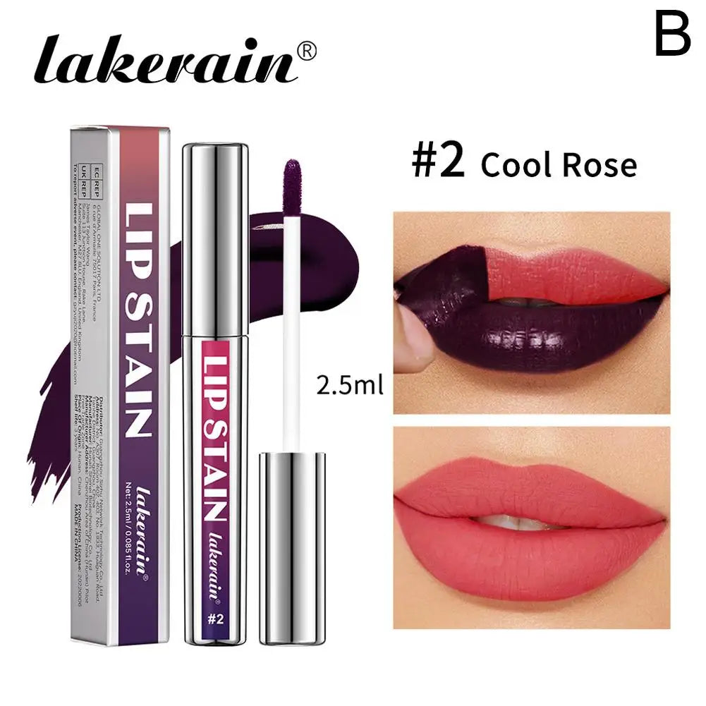 Lip Liner Stain Peel Off Gloss Long Lasting Waterproof Matte Glossy Qme 02 Cool Rose