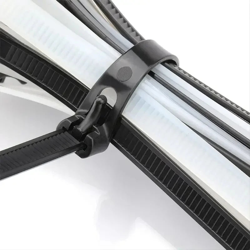 Reusable and detachable zip ties - heavy-duty and durable Qme