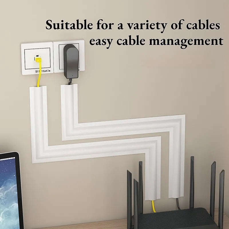 Self Adhesive Cable Concealer No Drill Wire Hider Cord Management Qme
