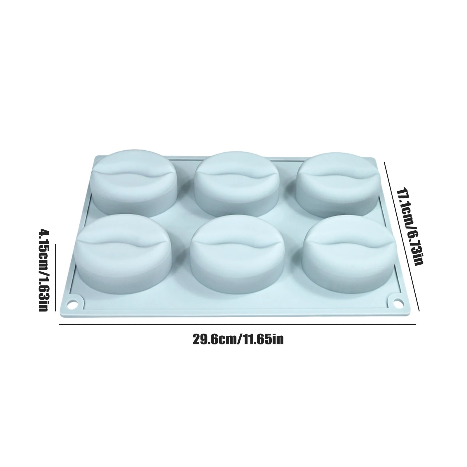 Nut-Shaped Silicone Mould 6 Cavity Chocolate Ice Mould DIY Bakeware Molds for Baking Cake Candy Jelly Mousse Desserts Qme