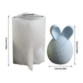 Ribbed Egg Rabbit Ear Candle Mold Aesthetic Silicone Mould Geometric Qme B China Mainland