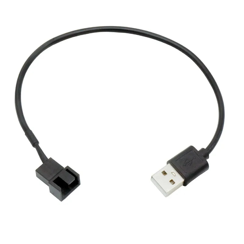 10pcsUSB to 4pin fan adapter cable CPU chassis fan USB adapter cable 12V fan to 5V adapter cable Qme 4Pin30cm-10pcs