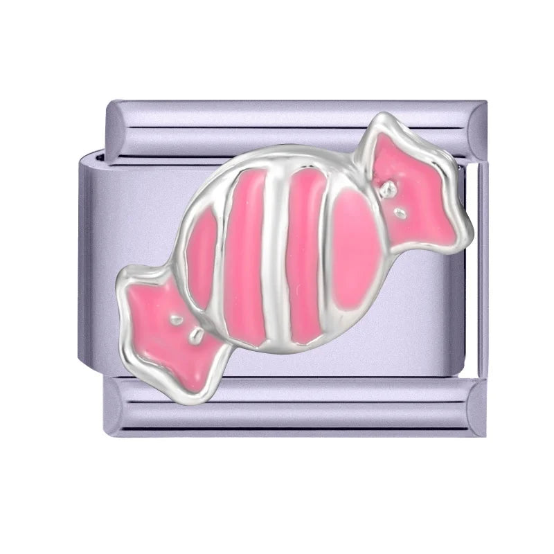Fashion Zircon Bow Butterfly Cute Rabbit Italian Charms Links DIY