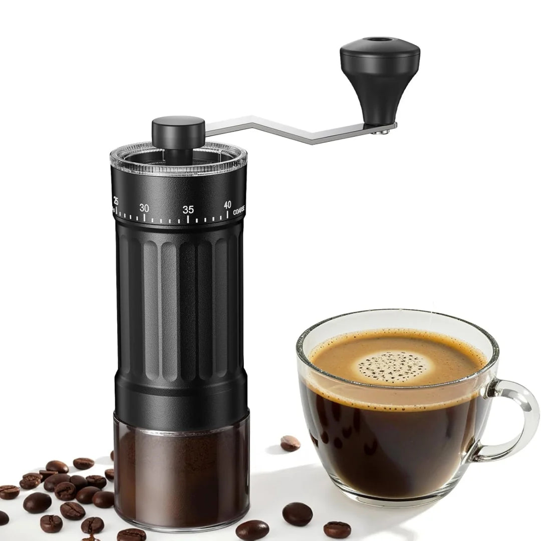 Adjustable Manual Coffee Grinder Hand Crank Coffee Bean Mill Portable Tool for Home Kitchen Camping Trip Qme 1PC-SY-KFJ