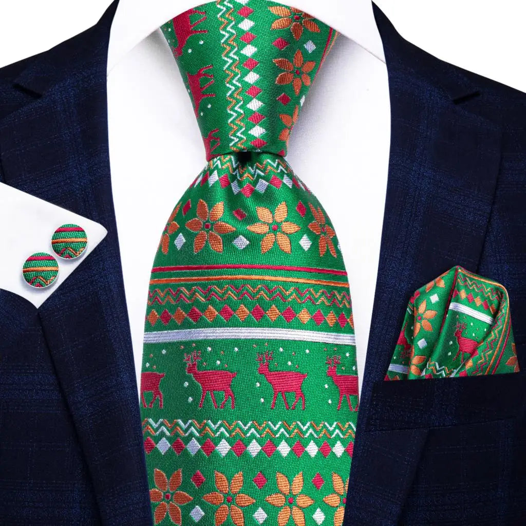 Dark Green Paisley Plaid Tie Men Groom Wedding Sage Mint Necktie