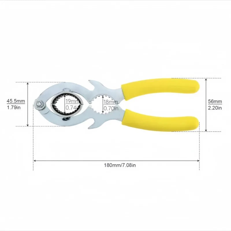 3In1 Repair Spanner Combined Faucet Bubbler Wrench Bottle Opener Pliers Household Sink Faucet Removal Cleaning Maintenance Tool Qme