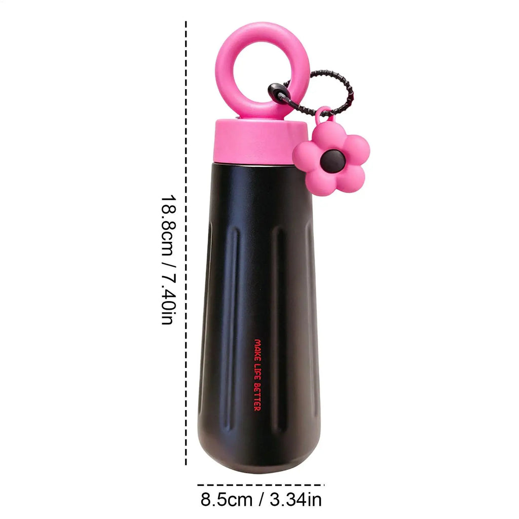 Metal Water Bottle Leakproof Stainless Steel Tumbler Cute Coffee Cup Qme