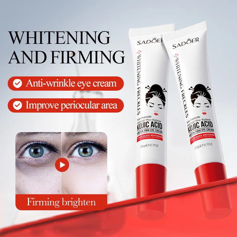Kojic Acid Retinol Eye Cream Recuce Eye Dark Circles Decrease Eye Bags Moisturizing Firming Beauty Eyes Skin Care Products Qme