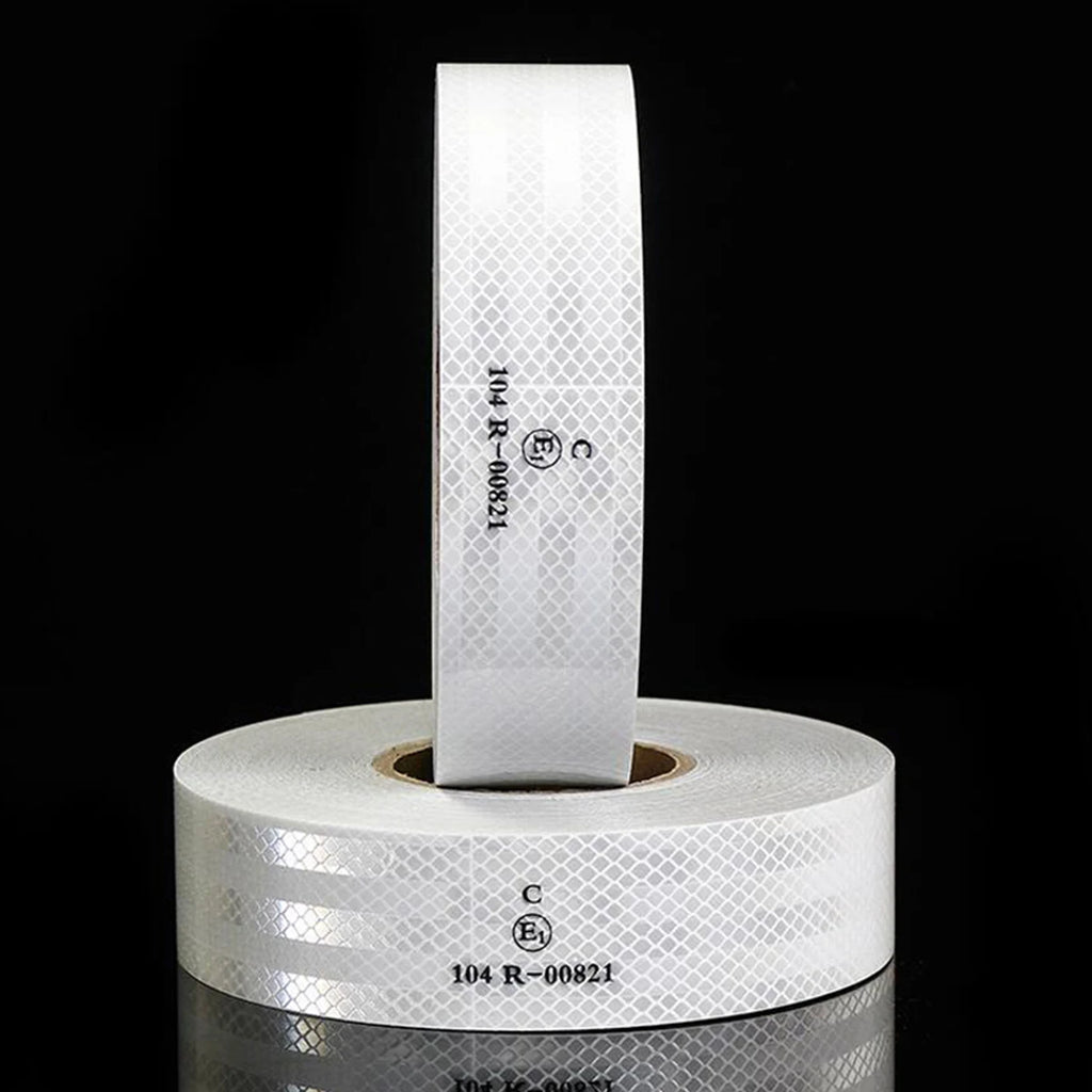 High Intensity Reflective Adhesive Tape Conspicuity Warning Car Stickers Reflectors Strip For Truck Trailer Safety Acce Qme