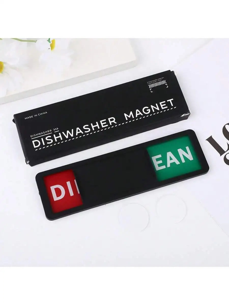 Dishwasher Cleaning Indicator Clean Dirty Reminder Refrigerator Magnet Qme
