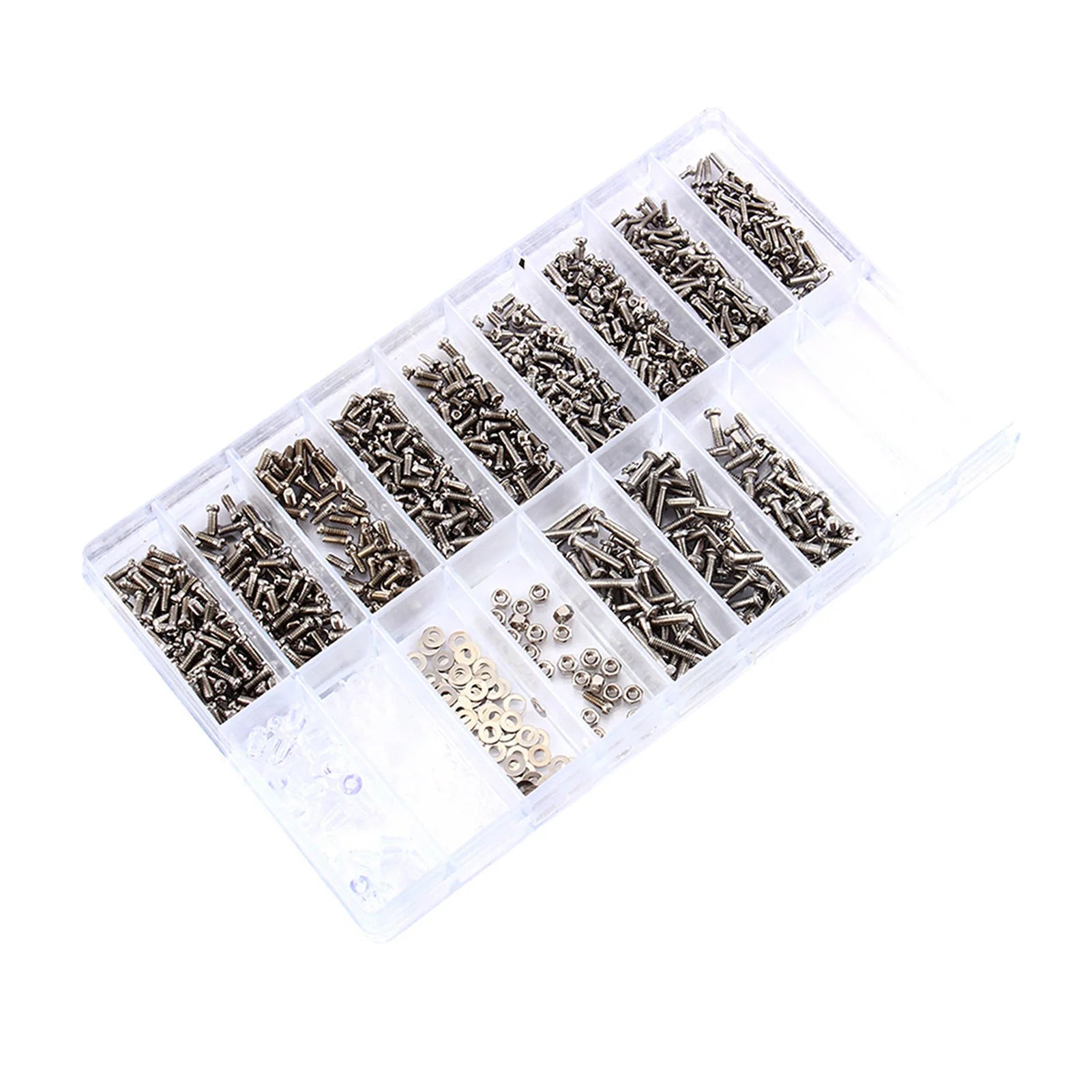 Watch Screws Stainless Steel Eyeglass Sunglass Screws Repair Kit Small Tiny Screws Nut Washer Assortment Watch Repair Screws Kit Qme