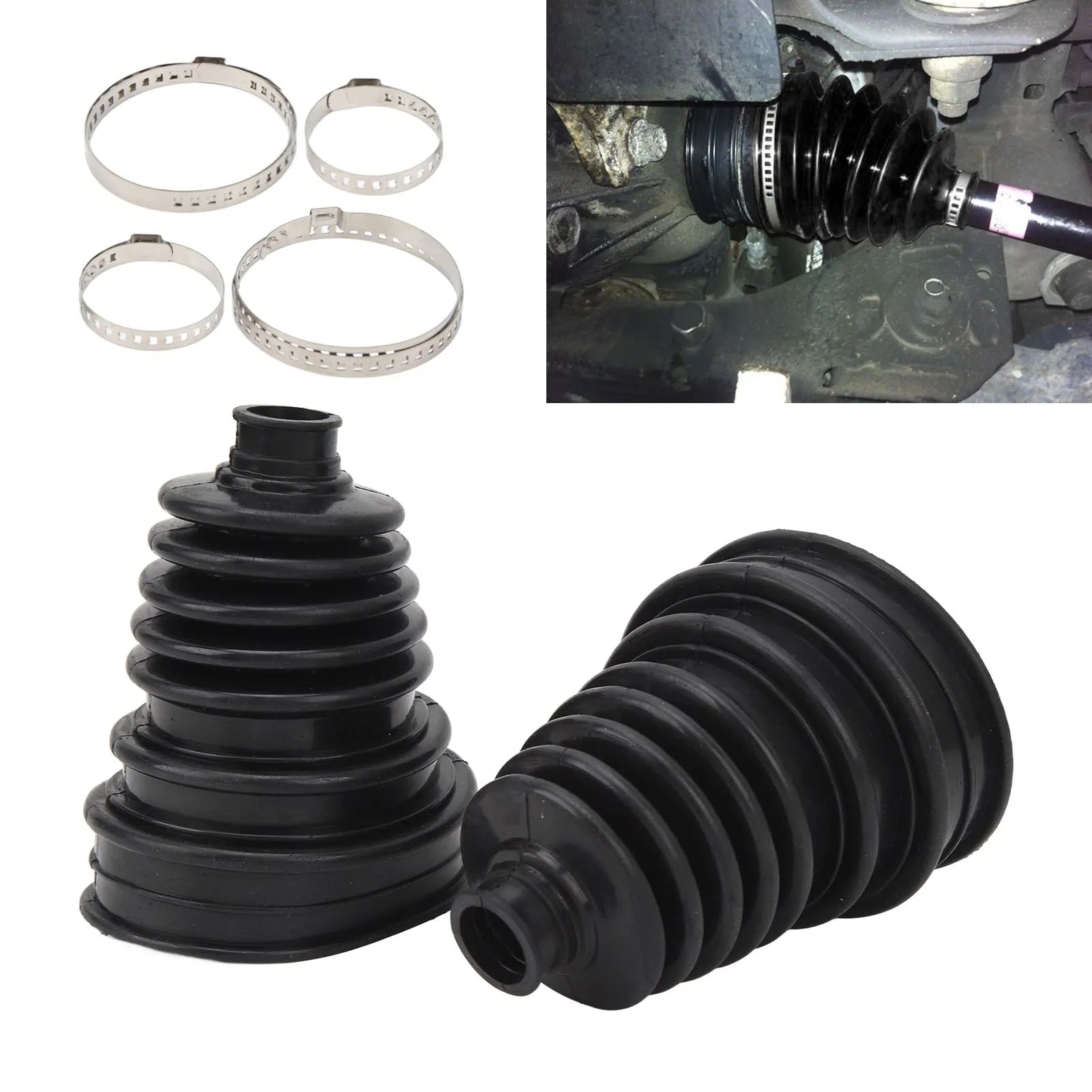 Constant Velocity Joint Boot CV Boots Constant Velocity Joint Boot Set Highly Flexible CV Boots for Cars CV Boots Qme