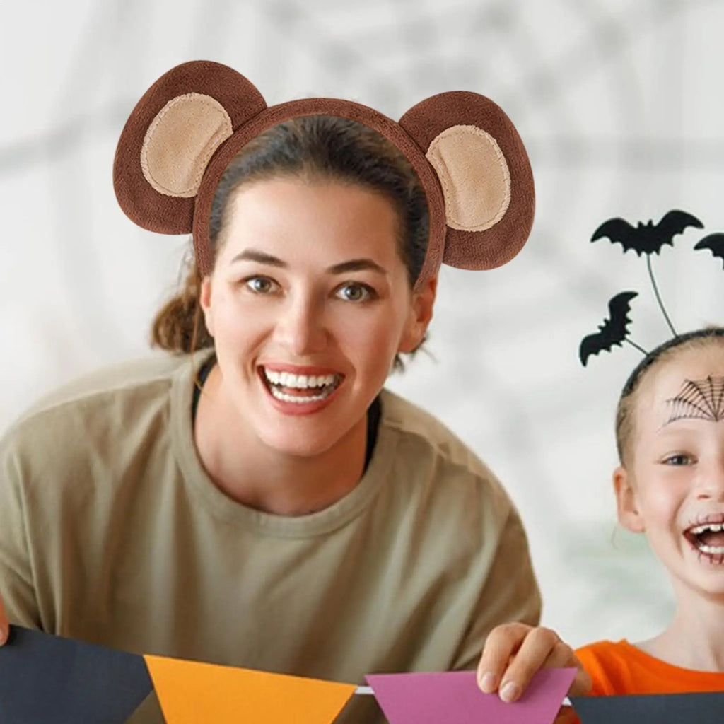 Monkey Ears and Tail Monkey Costume Accessory Kit Fashionable Halloween Animal Ears Cosplay Costume Comfortable Halloween Monkey Qme
