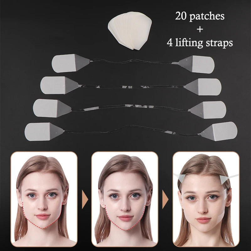 Invisible Facial Slimming Tape Wrinkle Removal Sticker Neck Eye Qme
