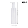 Flat-shoulder Lotion Bottles Empty Pump Dispensers Travel Cosmetic Use Qme 200ml