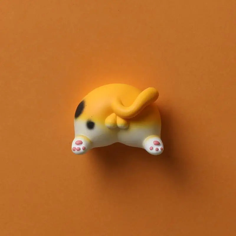 Cat Buttocks Refrigerator Magnets Cartoon Animal Photos Wall Cute Resin Magnets Car Refrigerator Decoration Accessories Qme A