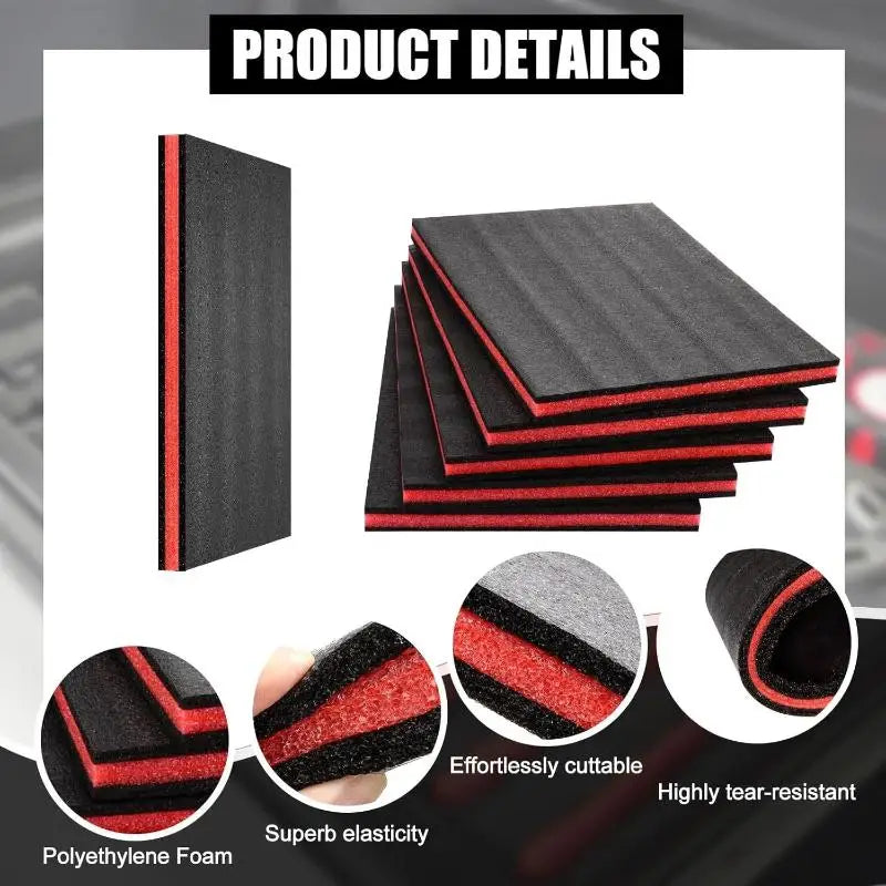 Tool Box Foam Polyethylene Inserts CasesEPE Organizer Cases Drawer Qme