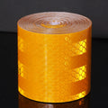 Car Reflective Tape Yellow DOT-C2 Auto Safety Warning Sticker Reflector Protective Tape Strip Film for Trucks Auto Motorcycle Qme Yellow 9m 5cm