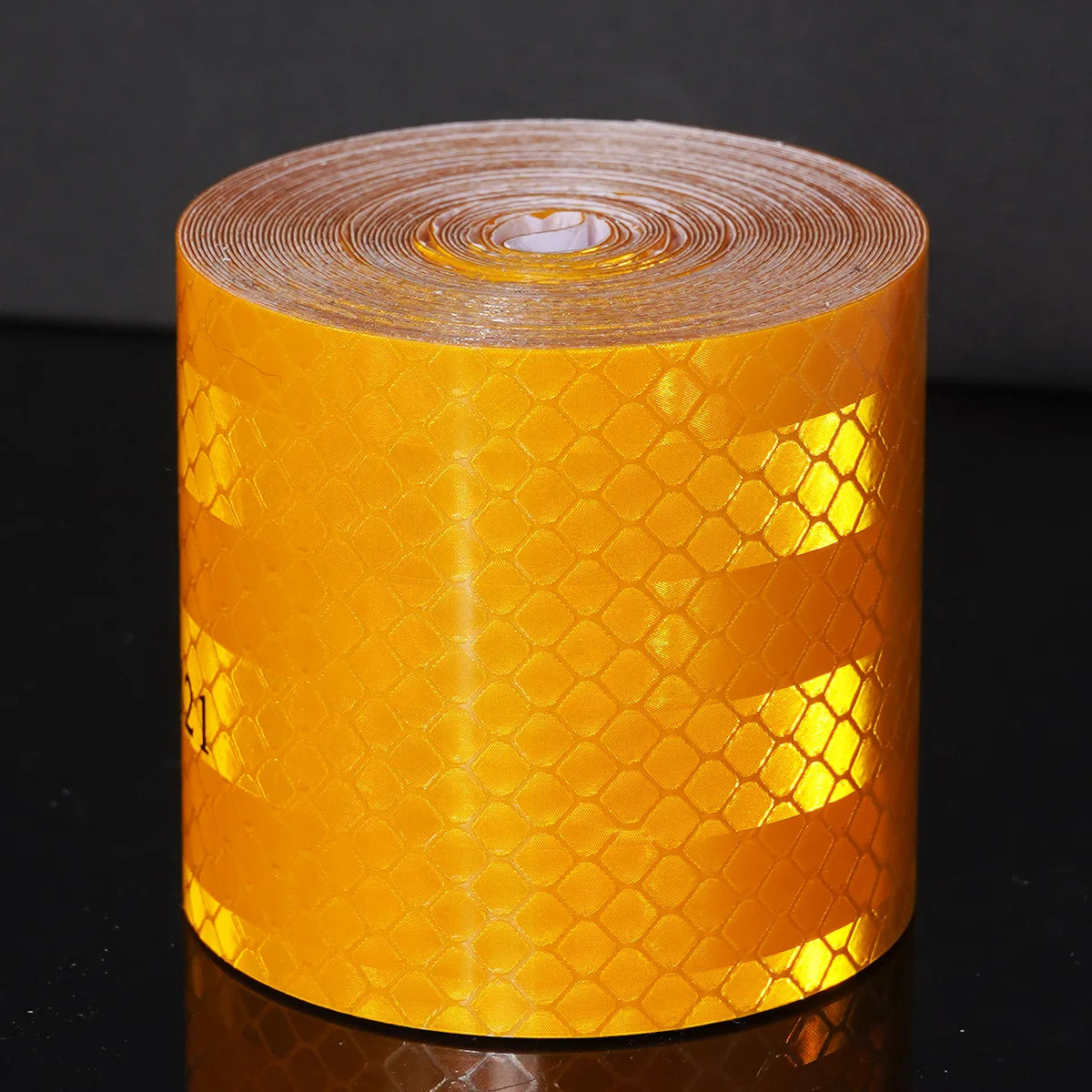 Car Reflective Tape Yellow DOT-C2 Auto Safety Warning Sticker Reflector Protective Tape Strip Film for Trucks Auto Motorcycle Qme Yellow 9m 5cm