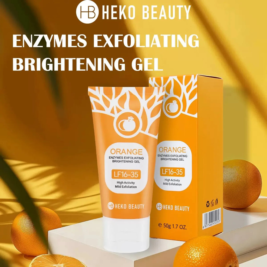 50g Orange Exfoliating Gel For Facial Body Gentle Orange Facial Scrub Body Cleansing Gel Dead Skin Remover Scrub Skin Cleaning Qme