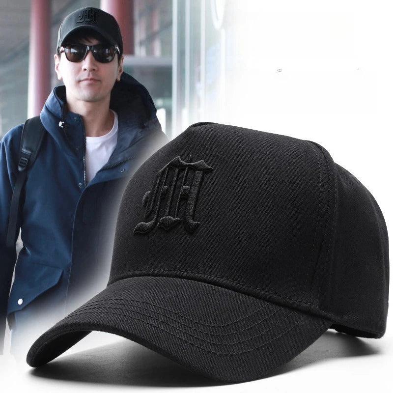 Big Head Circumference Hat Korean Version Shows Face Small Baseball Qme