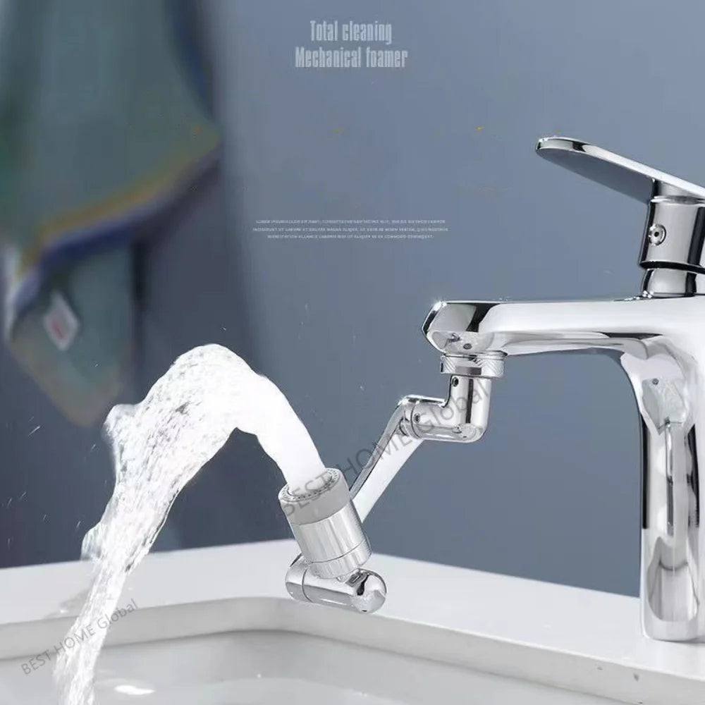 New 1080° Universal Rotation Faucet Sprayer Head For Washbasin Faucet Extender Splash Bubbler Nozzle Kitchen Tap 22/24mm Adaptor Qme