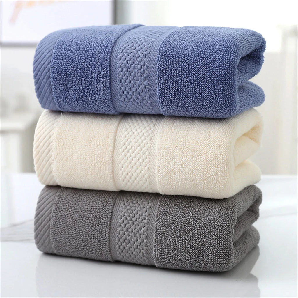 Thicken Outdoor Swimming Quick Absorbent Cotton Towels Soft Skin-friendly Face Bathing Towel Multifunction Towel Qme