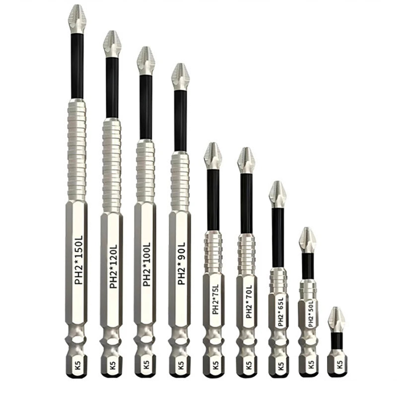 Magnetic Screwdriver Drill Bit Strong Durability Universal Anti-slip Qme A3