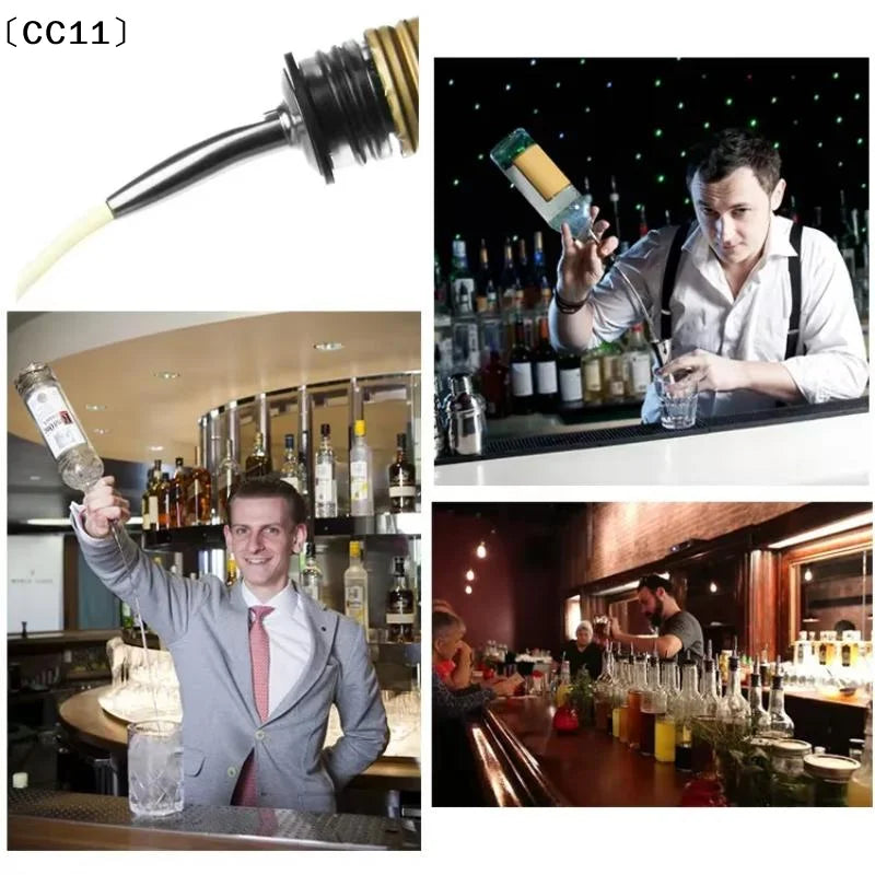 Bar Tool Wine Bottle Stopper Cap Dispenser Sprayer Lock Pourer Sauce Qme
