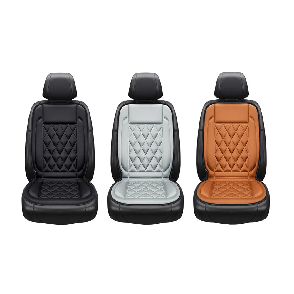 Heated Car Seat Cushion 12V Heating Electric Car Seat Cushion 2 Gear Adjustable Breathable Auto Interior Accessories Qme