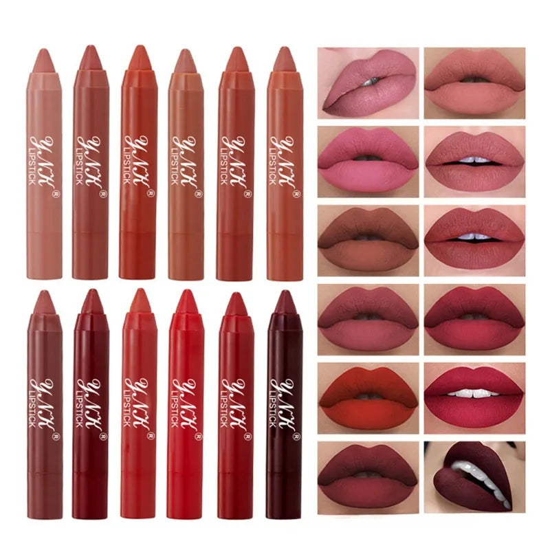 Pink Series Velvet Matte Lipstick Pen Waterproof Long Lasting Red Qme