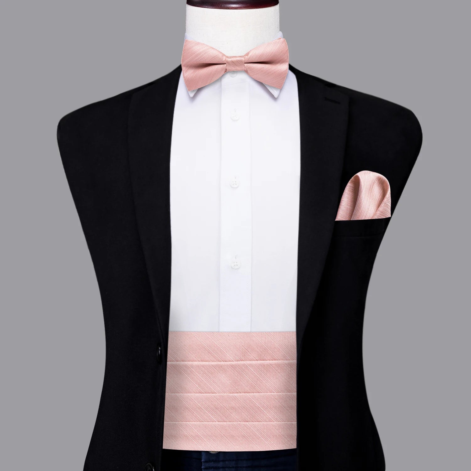 Hi-tie Mens Cummerbunds Vintage Formal Jacquard Pailey Bowtie Hanky Qme YF-2026