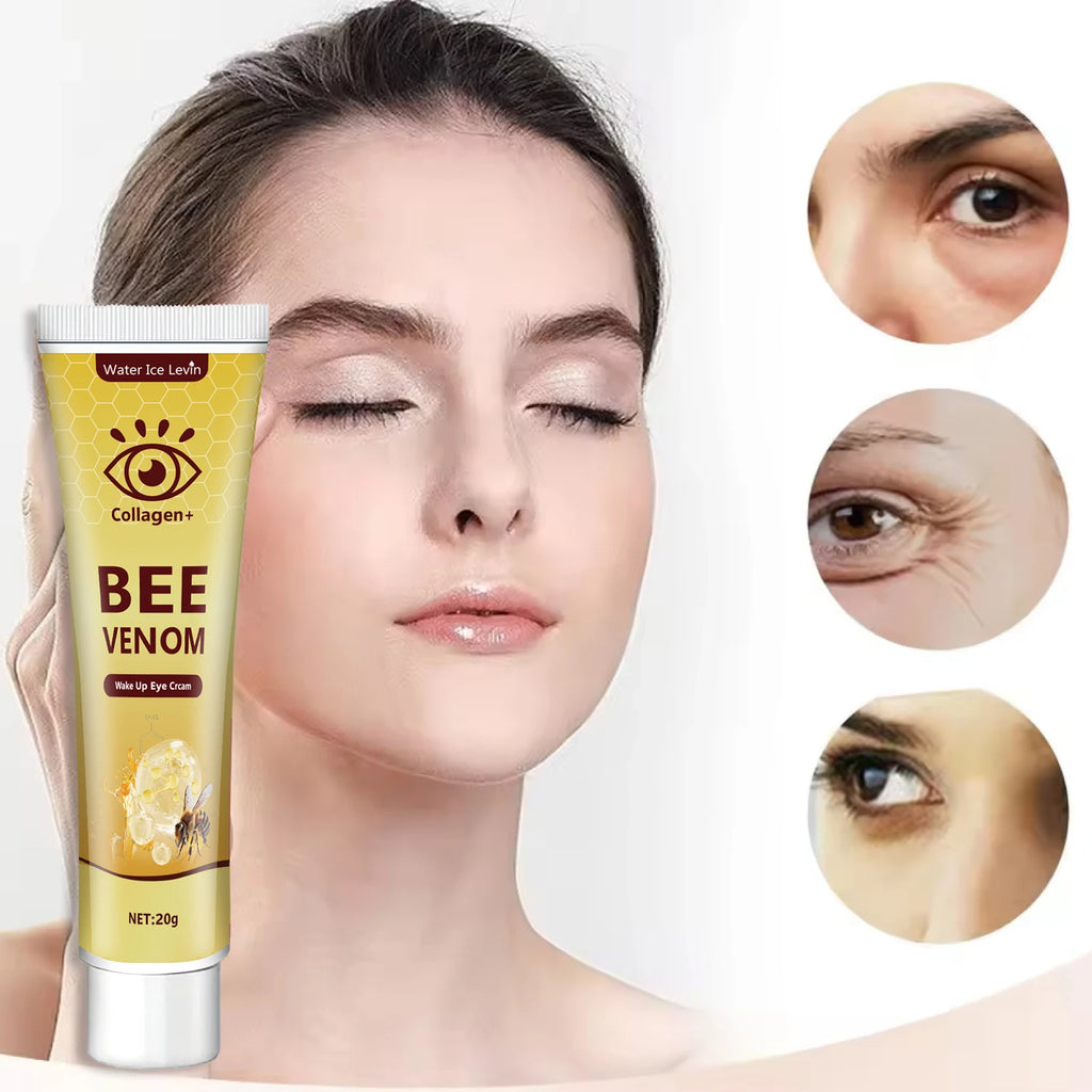 Bee Venom Tube Eye Cream, Lightweight Texture, Elegant Feel, Infuses Moisturizing Energy to the Skin Around the Eyes, Making the Eyes Appear Brighter, More Charming, and Radiant Qme