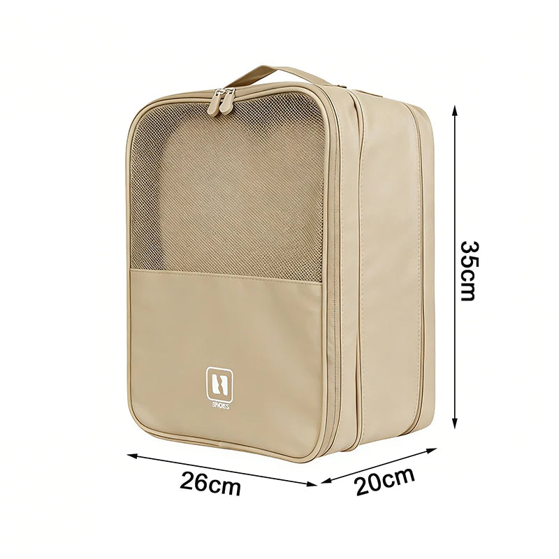 Waterproof Shoe Storage Bag Holds 3 Pairs Shoes Large Capacity Qme A12