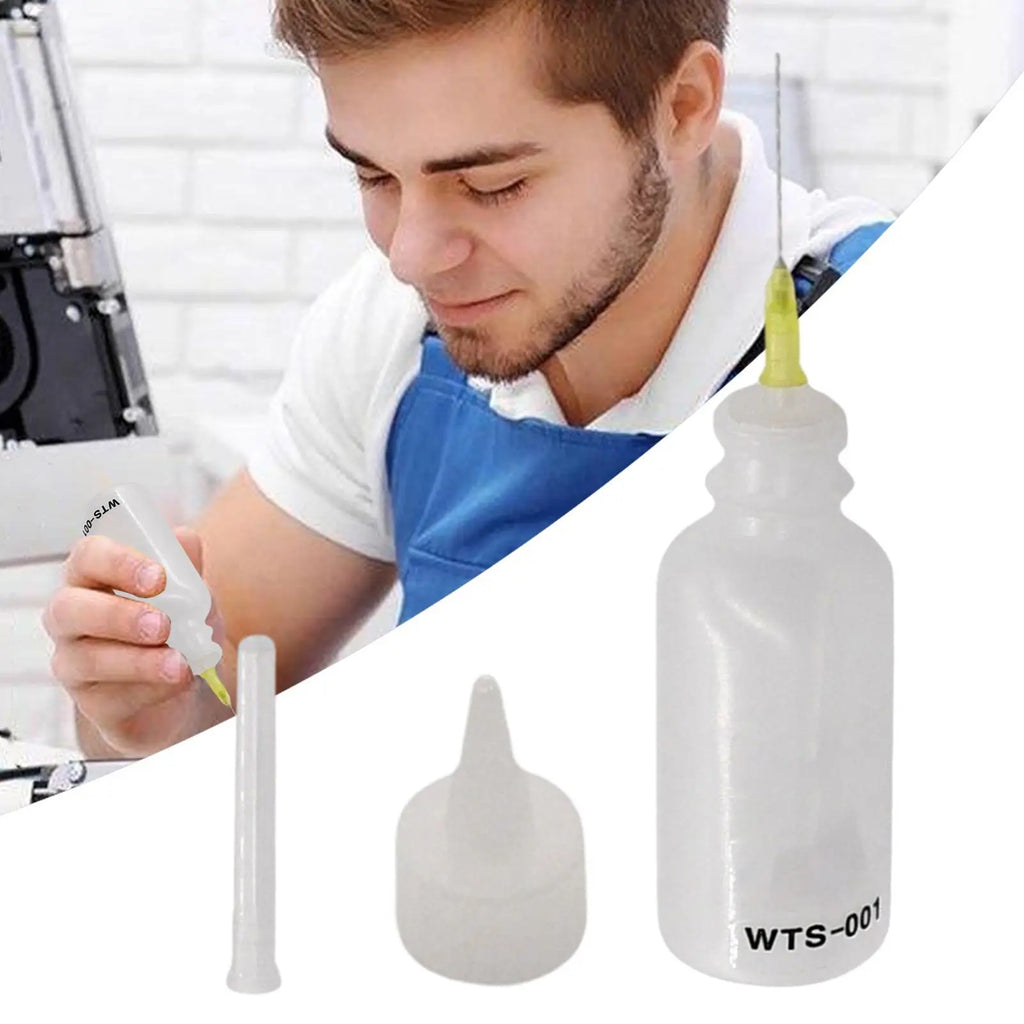 Needle Tip Applicator Bottle Needle Oiler Precision Tip Quilling Tool Squeeze Bottle Portable Leakproof Liquid Dropper Bottles Qme