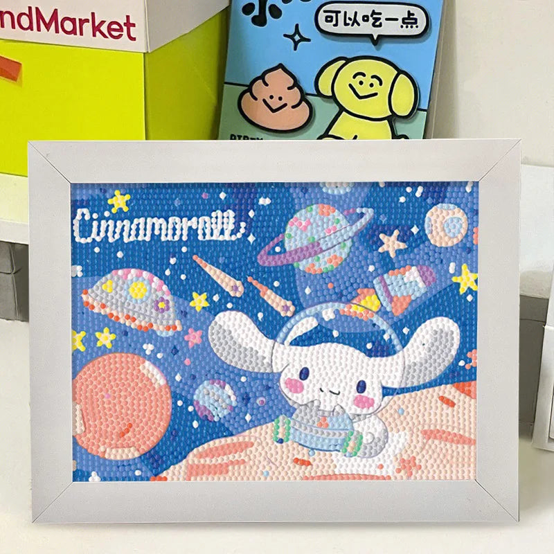 Hello Kitty Kuromi Diamond Painting DIY Craft Frame Cartoon Students